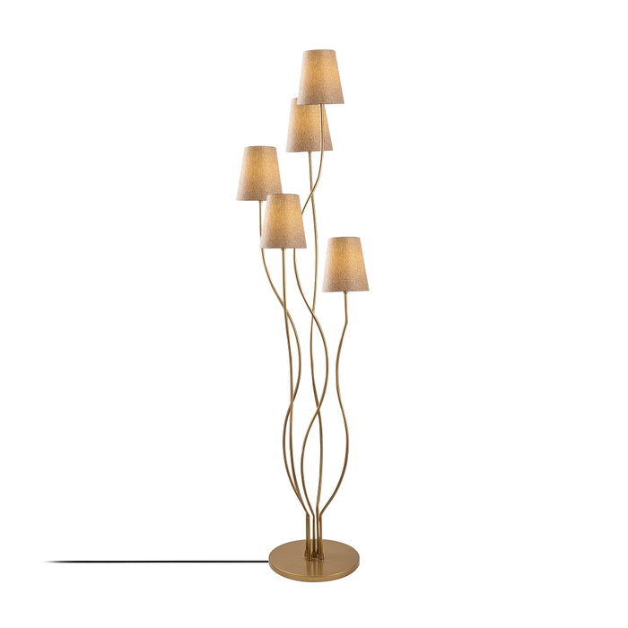 Opviq Bonibon - 13241 Lámpara de pie Dorado y beige